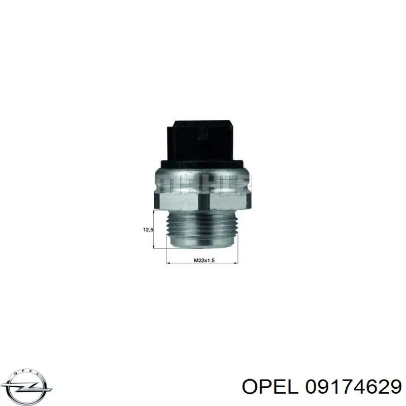Датчик температуры радиатора Opel 09174629 цена, от 44.71 USD
