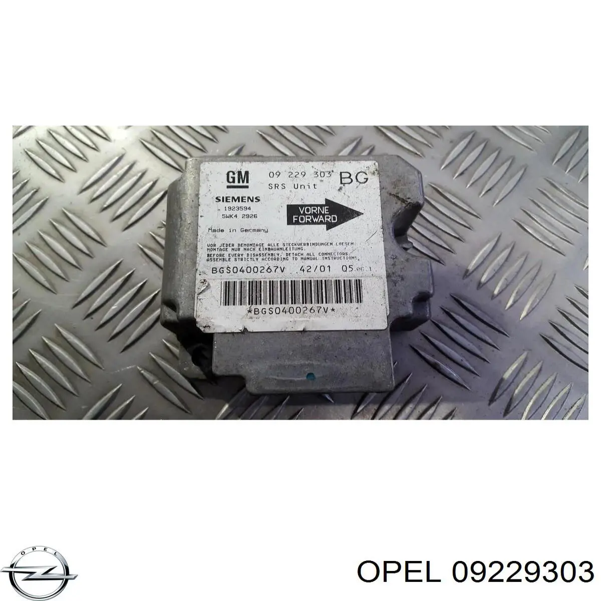  09229303 Opel