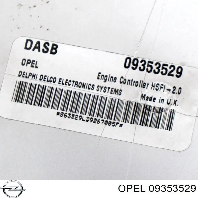  Opel 09353529 цена, от 90.86 USD