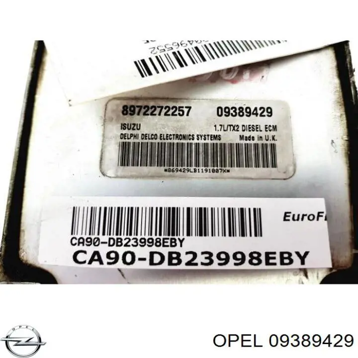 Купить 09389429 Opel Электронный блок управления двигателем