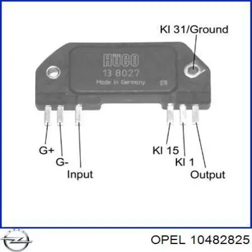 10482825 Opel Коммутатор системы зажигания