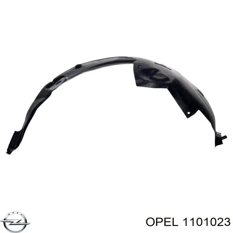 Подкрылок крыла переднего левый Opel 1101023