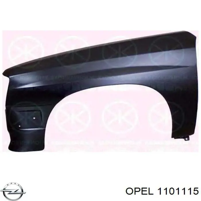 Крыло переднее левое Opel Corsa S83