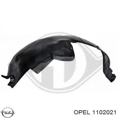 1102021 Opel подкрылок крыла переднего правый