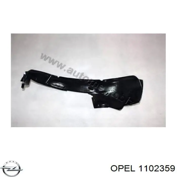 Правый подкрылок переднего крыла Opel 1102359 цена, от 9.13 USD