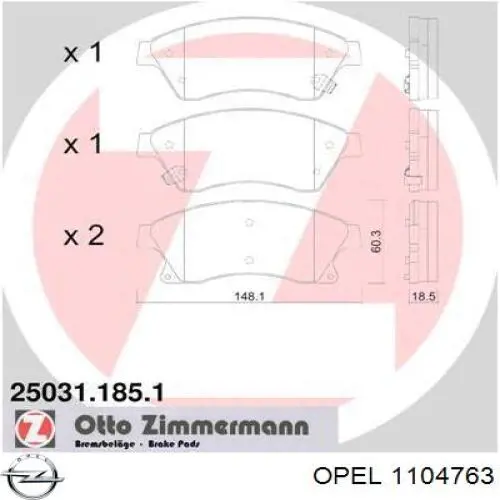 Ripa (placa sobreposta) da luz esquerda para Opel Zafira (F75)