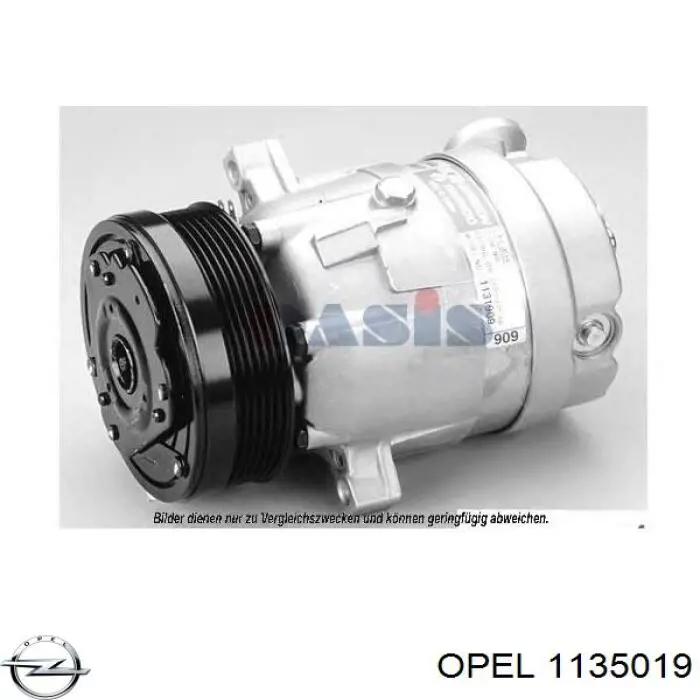 1135019 Opel compressor de aparelho de ar condicionado