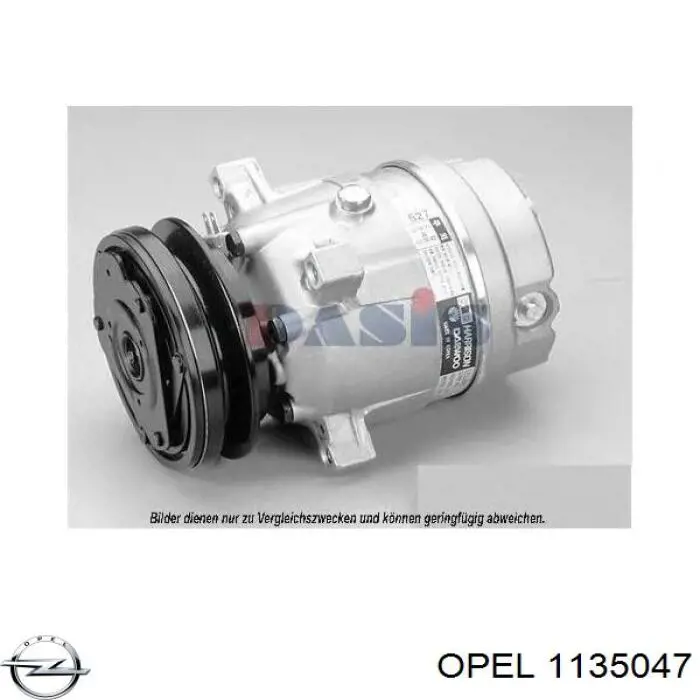 Компрессор кондиционера 1135047 Opel