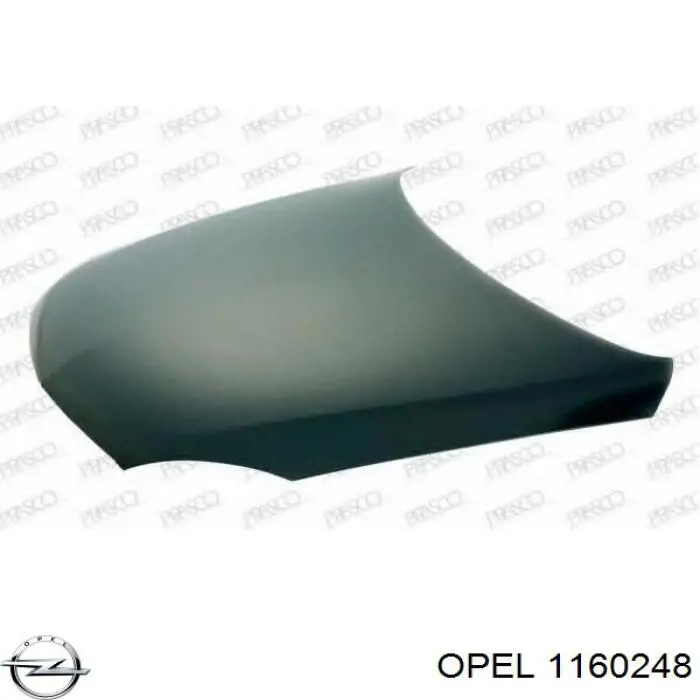 Капот Opel 1160248