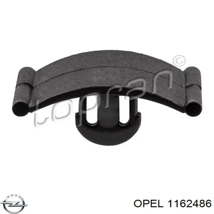 1162486 Opel cápsula (prendedor de isolador térmico da capota)