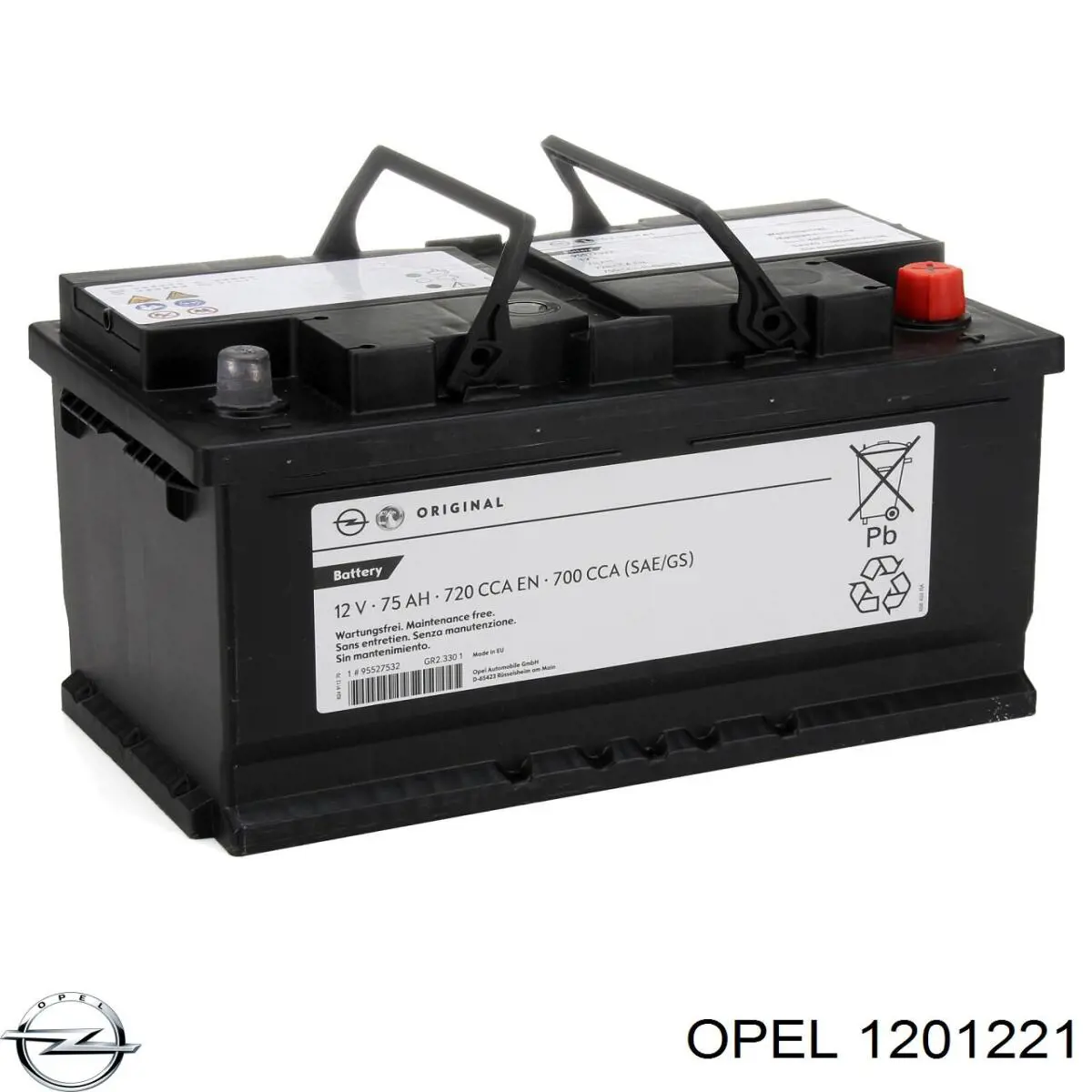 Аккумулятор Opel 1201221