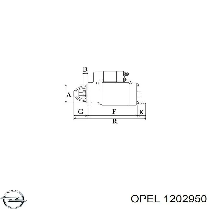 Стартер двигателя General Motors 13232206