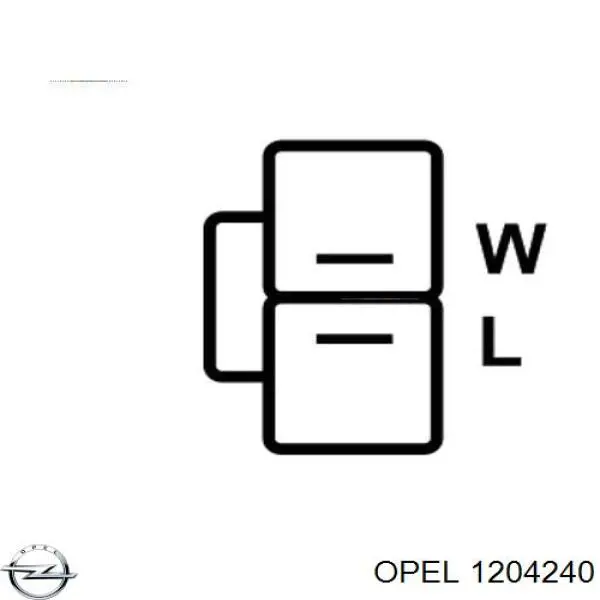 1204240 Opel реле-регулятор генератора (реле зарядки)