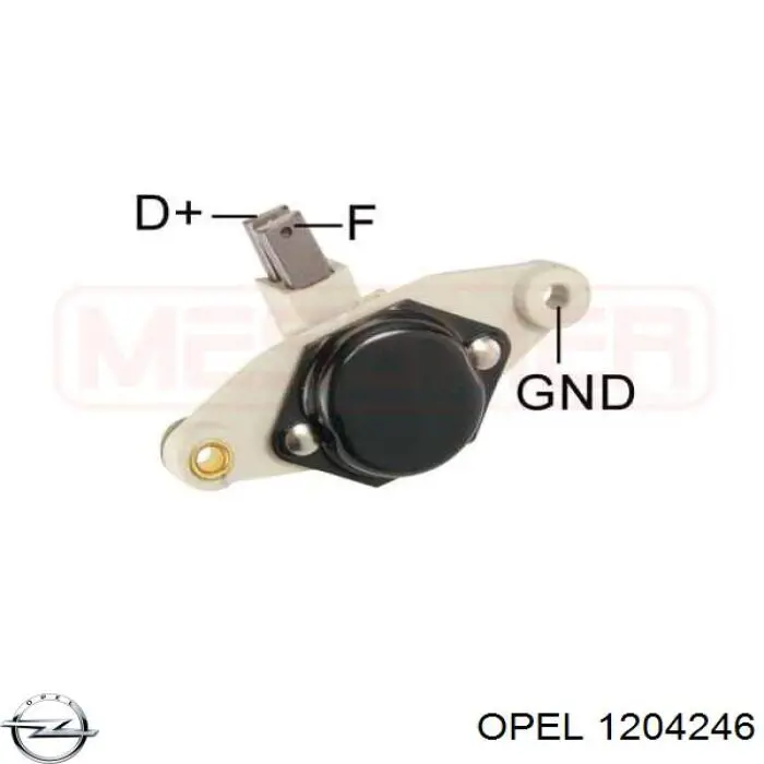 1204246 Opel реле-регулятор генератора (реле зарядки)