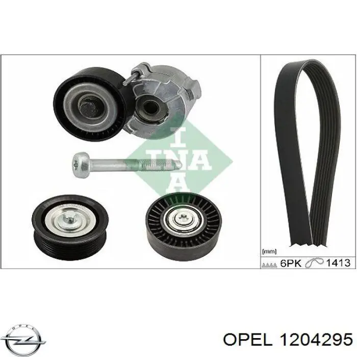 1204295 Opel паразитный ролик