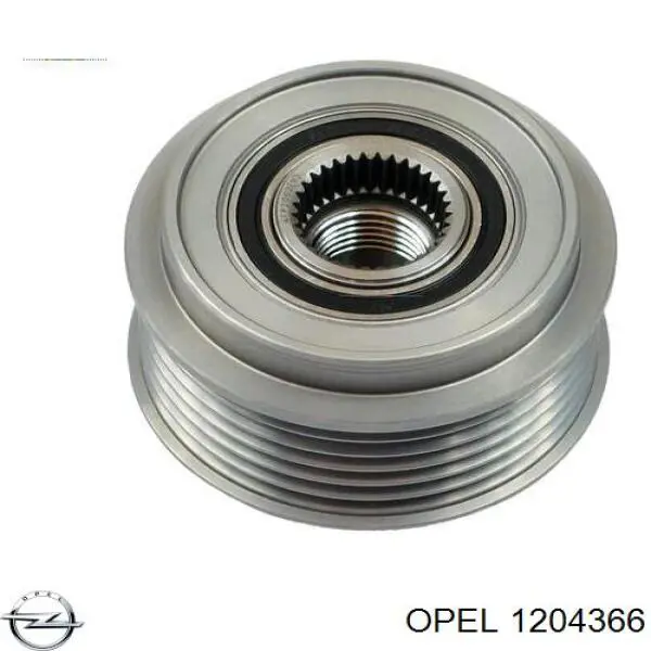 Шкив генератора 1204366 Opel