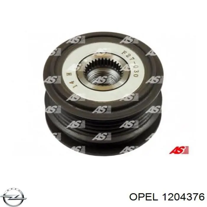 1204376 Opel шкив генератора