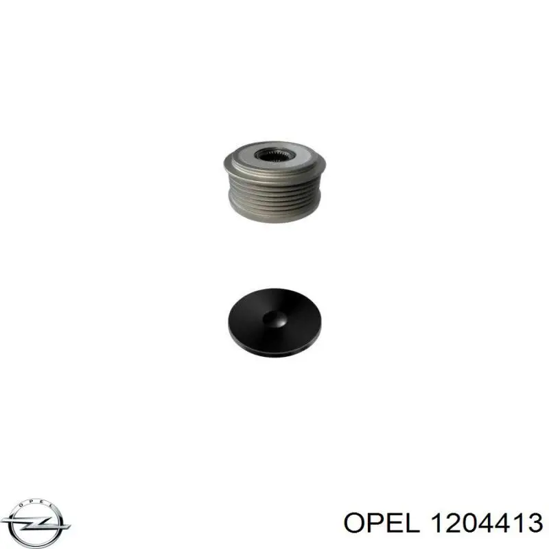 Шкив генератора 1204413 Opel