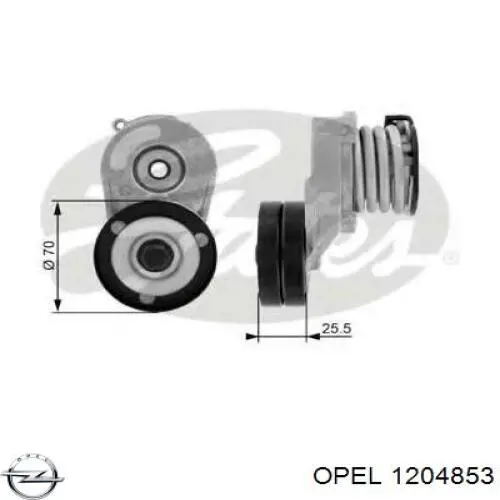 1204853 Opel натяжитель приводного ремня