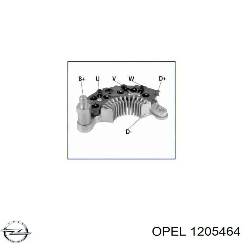 Купить 1205464 Opel Выпрямитель диодный