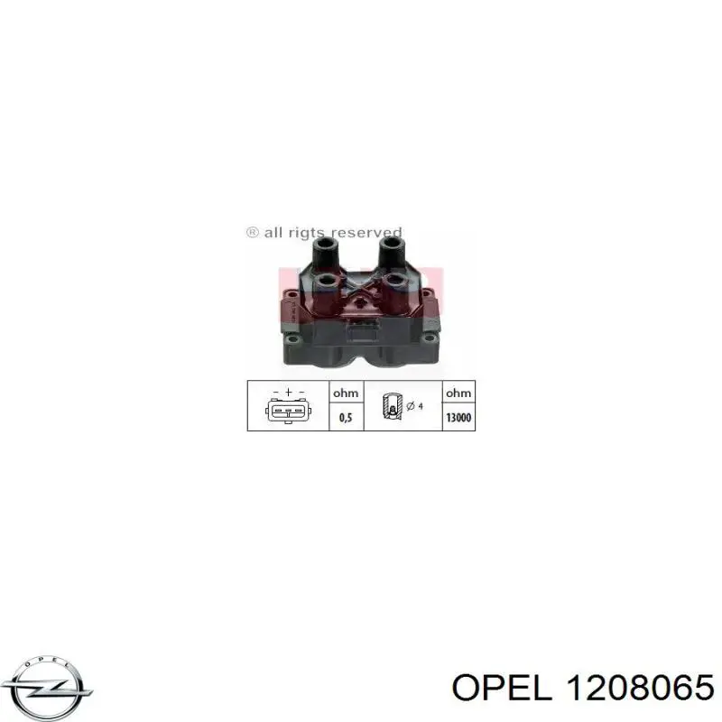 Катушка зажигания 1208065 Opel