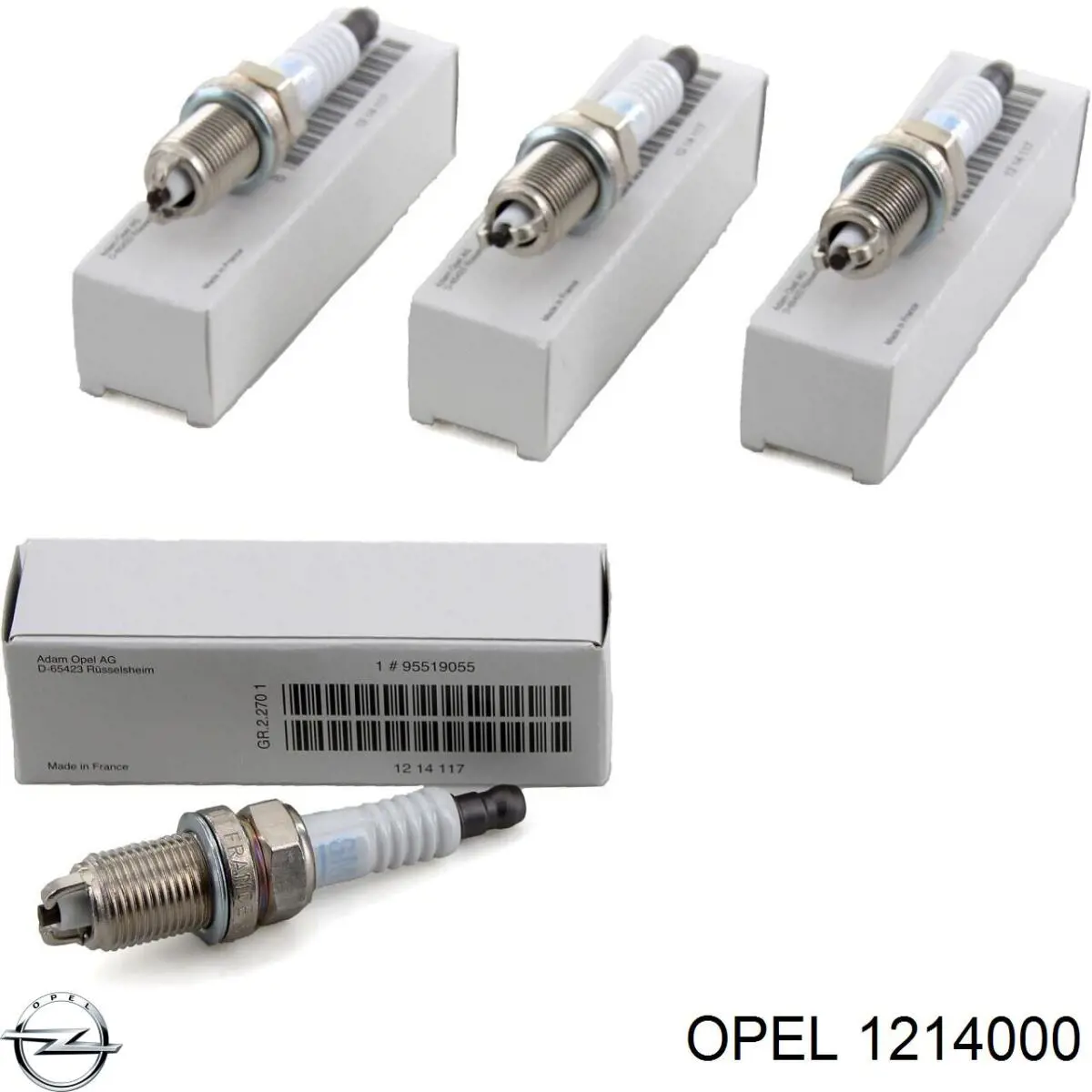 Свечи зажигания 1214000 Opel