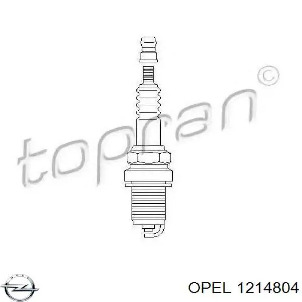 Свечи зажигания 1214804 Opel