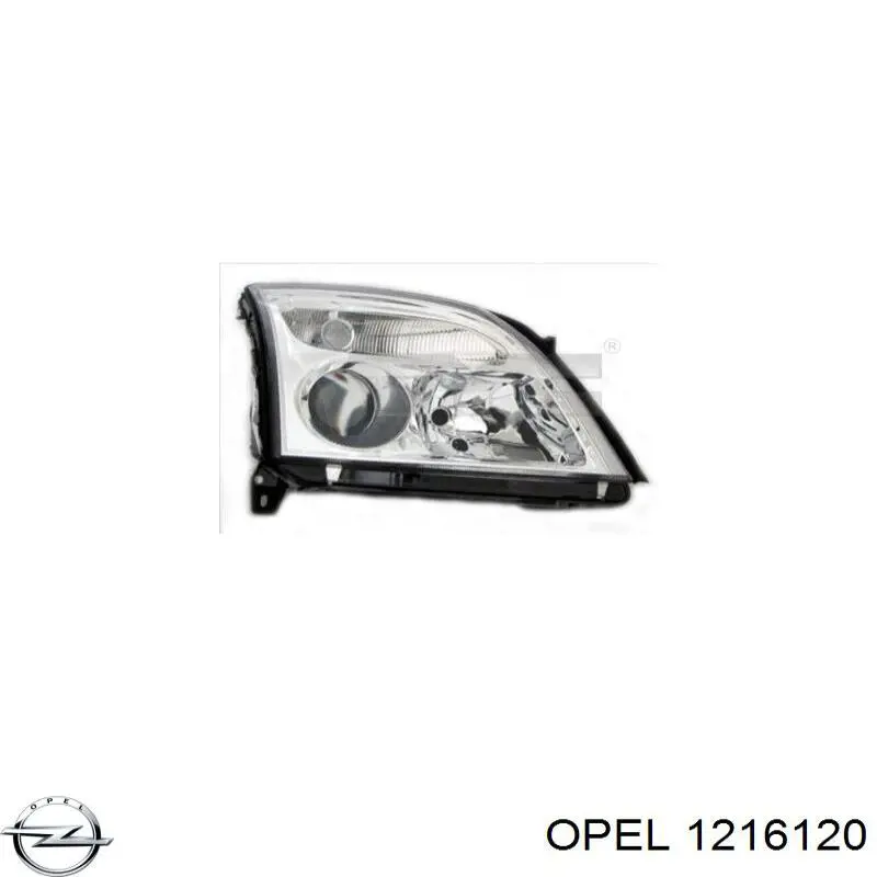 Правая фара 1216120 Opel