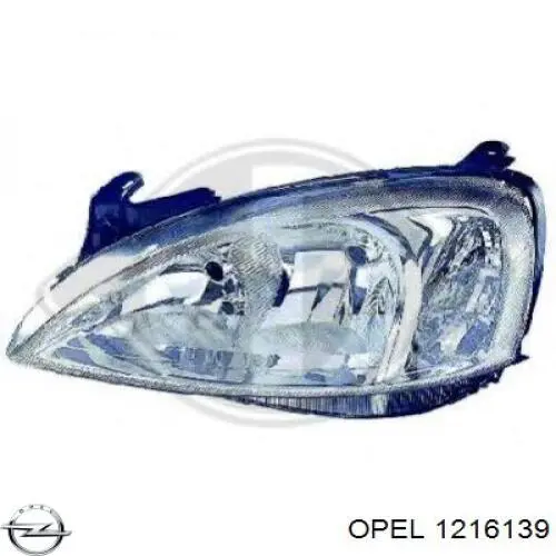 Правая блок фара Opel 1216139 цена, от 48.75 USD