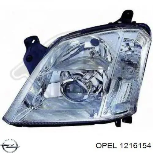 1216154 Opel Фара передняя правая