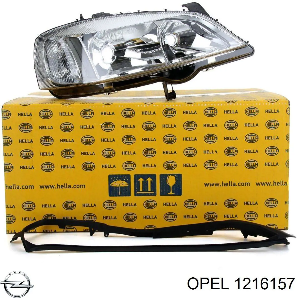 Левая фара 1216157 Opel