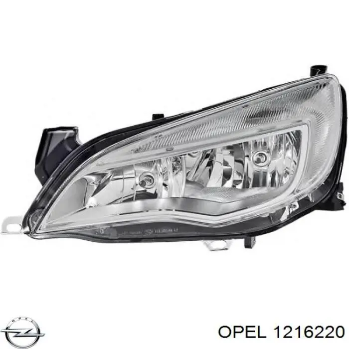Правая фара 1216220 Opel