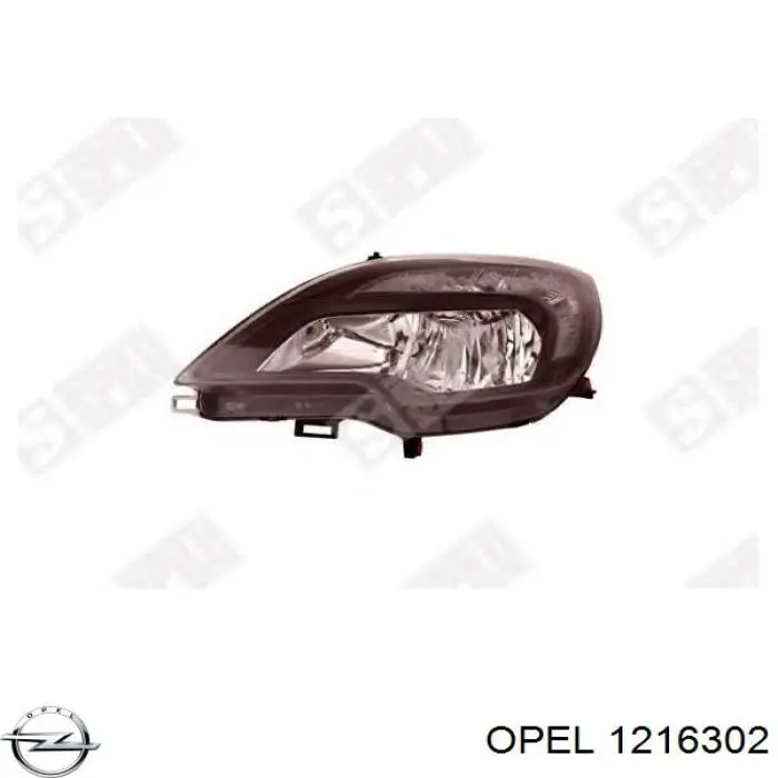 Фара левая 1216760 Opel