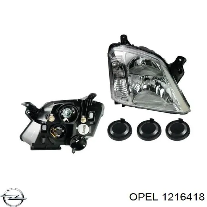 Правая блок фара Opel 1216418 цена, от 38.17 USD