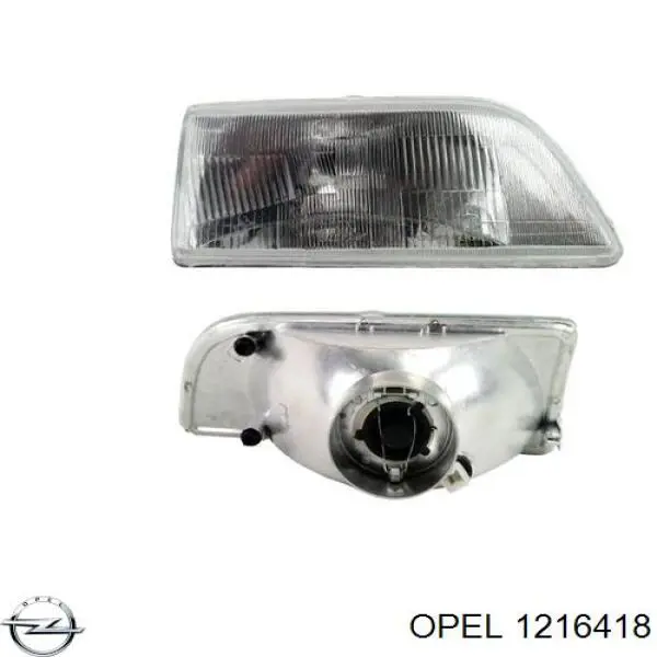 Правая фара 1216418 Opel