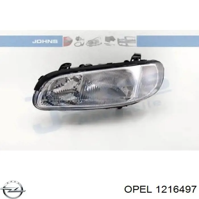 Левая фара 1216499 Opel