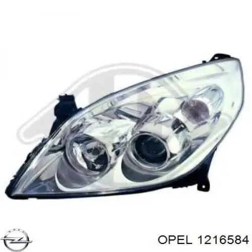 Правая фара 1216584 General Motors