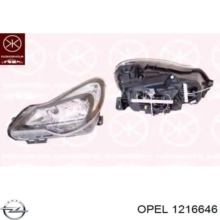13446801 Opel Фара