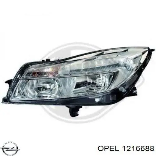 Правая блок фара Opel 1216688 цена, от 149.24 USD