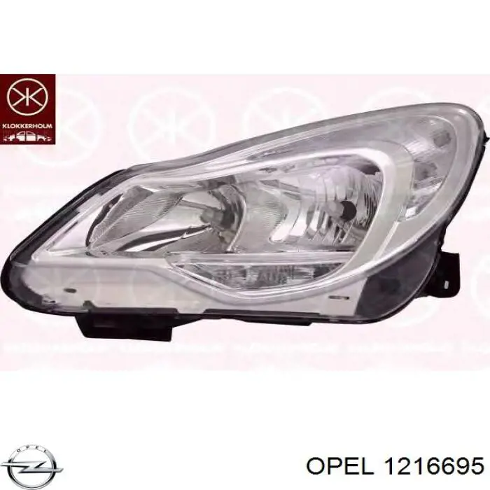 Фара левая 1216695 Opel