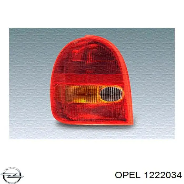1222034 Opel фонарь задний правый