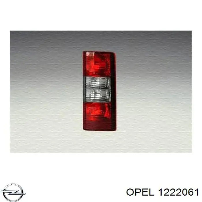 1222061 Opel lanterna traseira esquerda