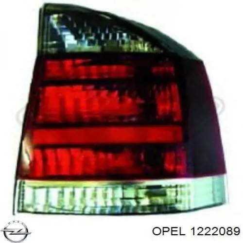 1222089 Opel lanterna traseira esquerda