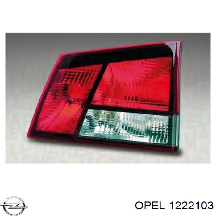 1222103 Opel фонарь задний левый внутренний