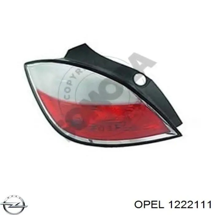 1222111 Opel фонарь задний левый