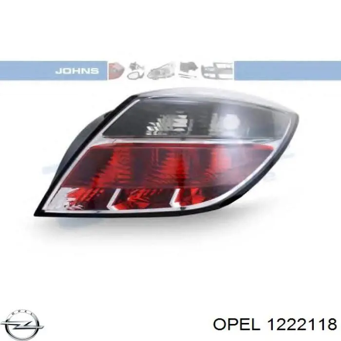 Фонарь задний правый Opel 1222118 цена, от 71.45 USD
