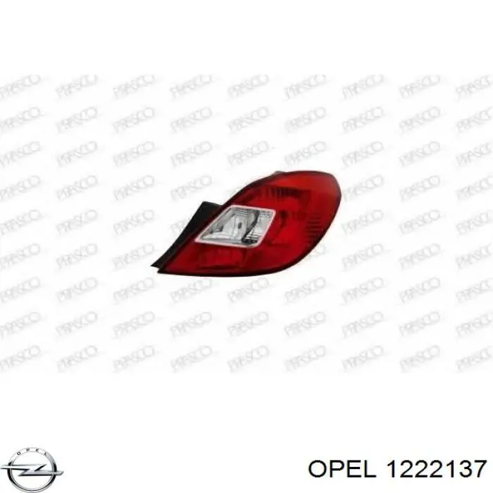 Фонарь задний правый 1222137 Opel