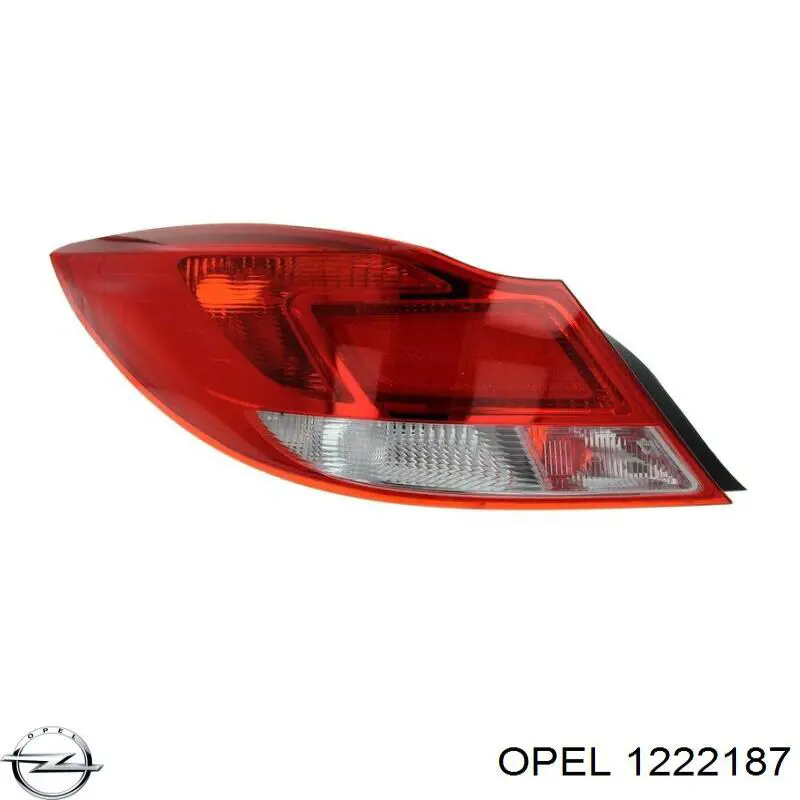 1222187 Opel фонарь задний левый