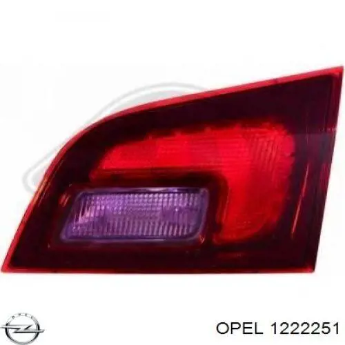 Купить 1222251 Opel Фонарь задний правый, внешний
