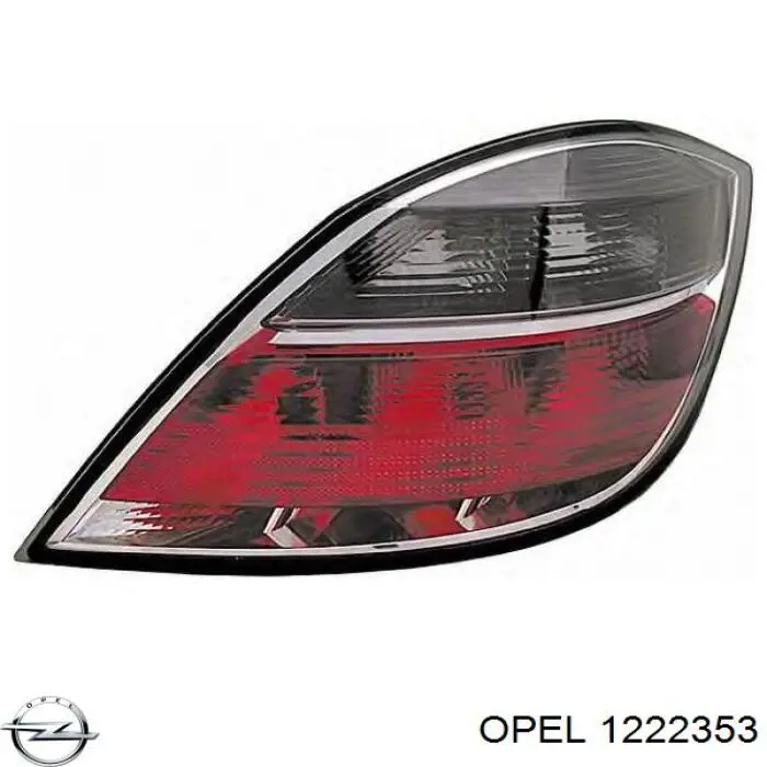1222353 Opel фонарь задний левый